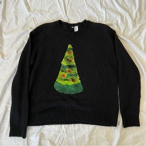 Divided Ugly Christmas Sweater flip sequin sweater